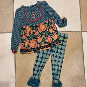 Floral and Striped Kids Outfit